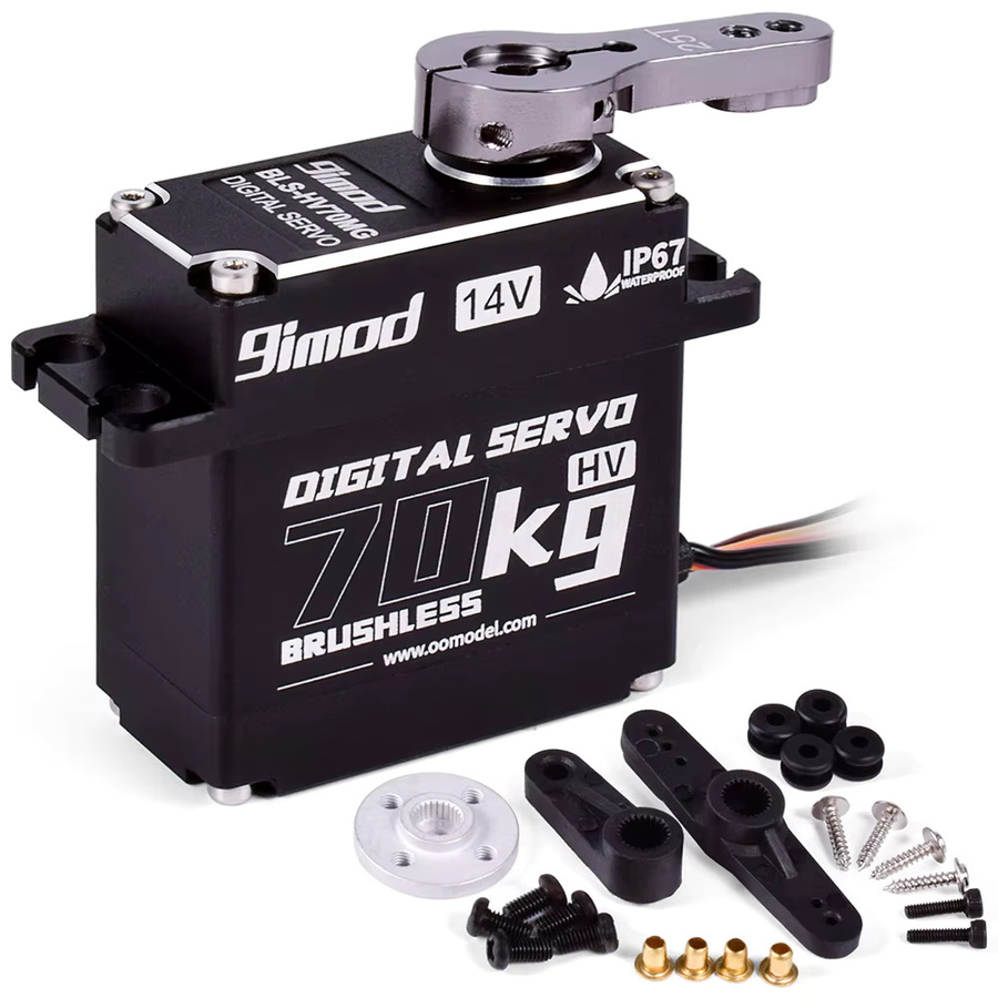 9imod Servo 70 kg Digitaler Servomotor, bürstenlos, mit Metallgetriebe, 1:10 - Bild 5