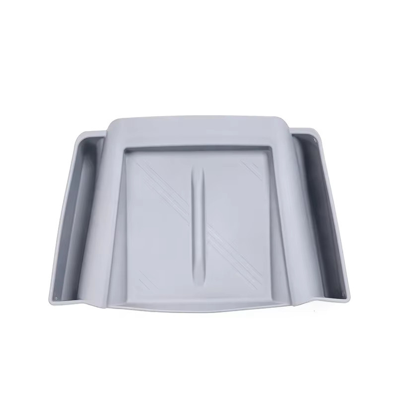 Beworth Drahtlose Lade Pad Matte für Tesla Modell 3 Highland 2024 mit Seitenfach Organizer in Grau - Bild 2