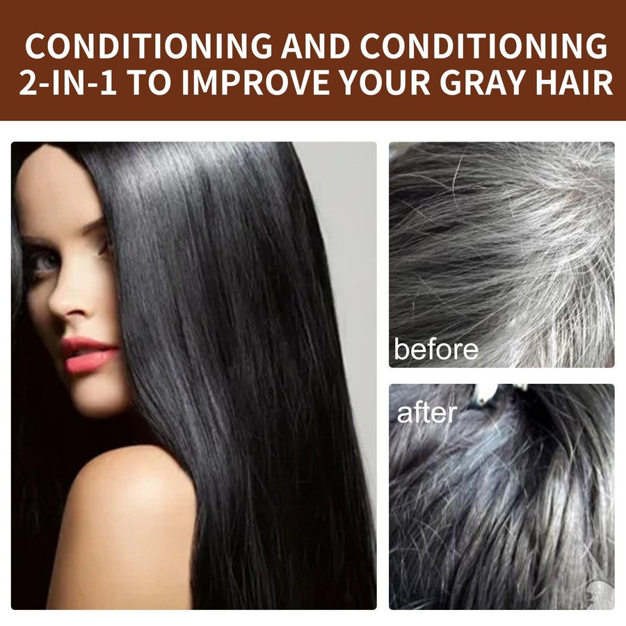Liuxinyu Haarverdunkelungs-Shampoo, Damen, alle Haartypen - Bild 3