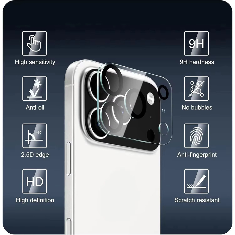 Transparentes gehärtetes Glas als Kamera Objektiv Schutz für dein Apple iPhone 13 - Bild 2