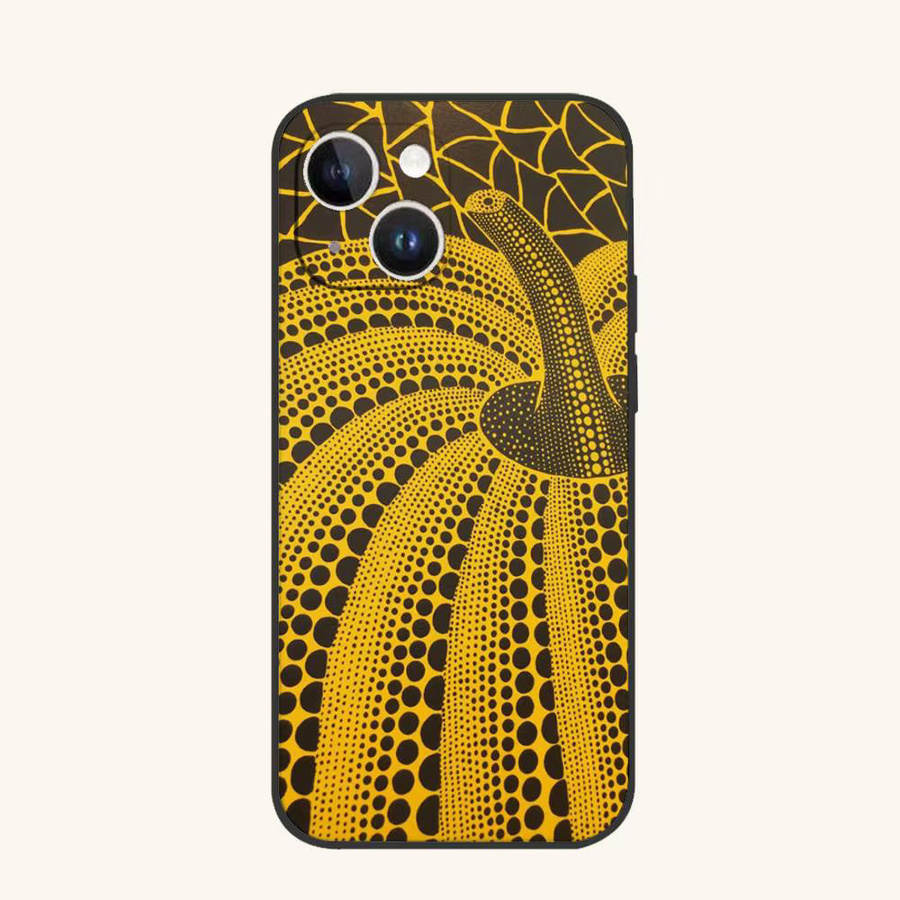 Handyhülle Kürbis Y-Yayoi K-Kusama Design für Apple iPhone 17 16 15 14 13 12 11 Pro Max Plus Mini aus weichem TPU - Bild 5