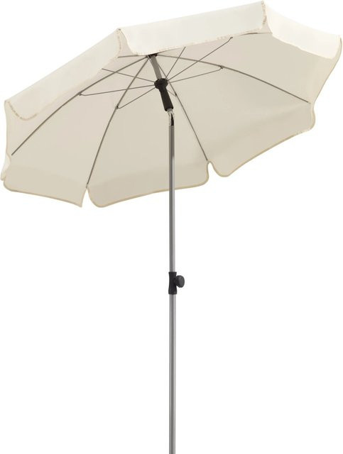 Schneider Balkonschirm Locarno in Beige mit Push-Up Mechanik, Durchmesser: 150 cm - Bild 1