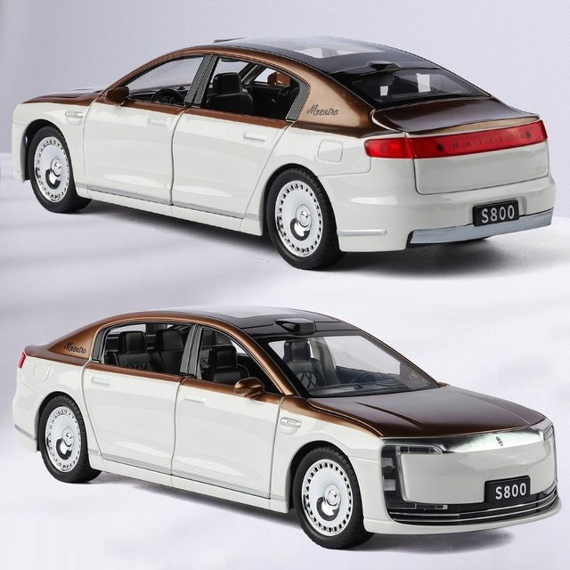 MAKEDA S800 SU7 Modellauto, 1:32, Metall, blau, mit Licht und Sound - Bild 1