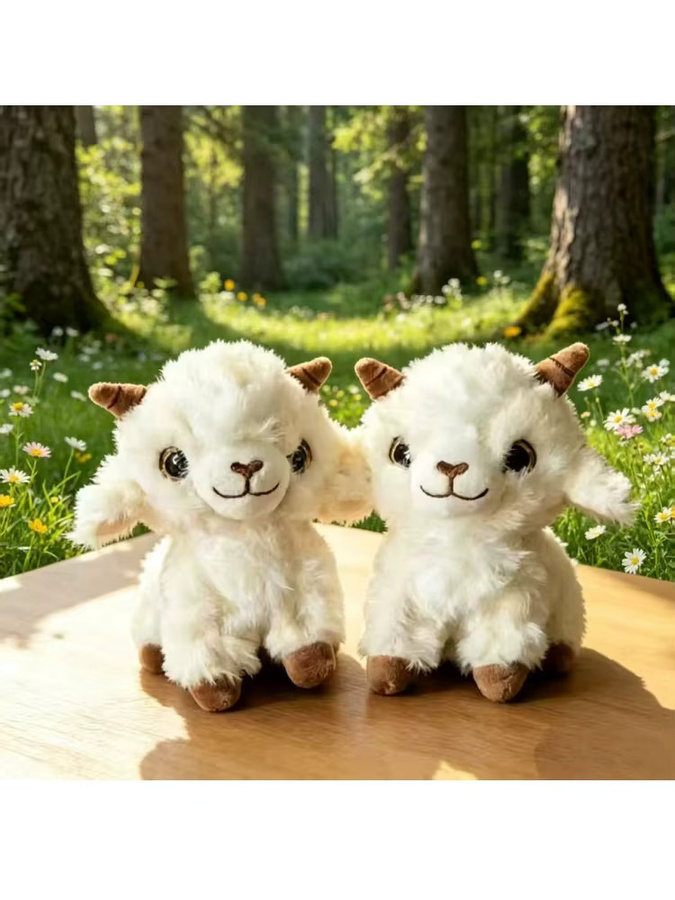 PP-Baumwoll-Plüsch-Lamm-Puppe, Plüsch-Anhänger, Paar-Schlüsselanhänger - Bild 7
