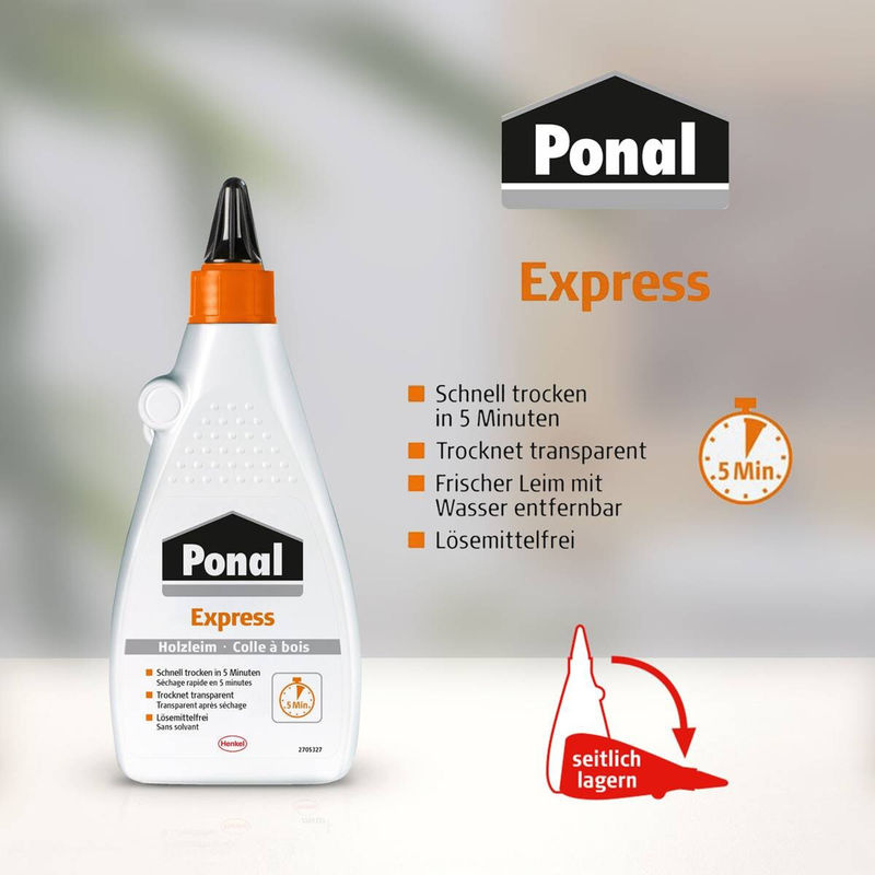 Ponal Express Holzleim PVAc Weiß 120 g - Bild 2