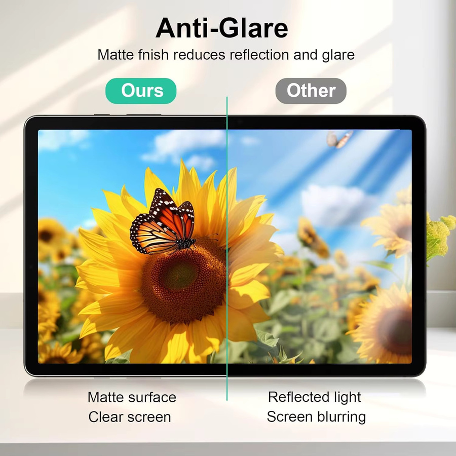 2 Stück papierähnliche Displayschutzfolie für Samsung Galaxy Tab S8 S9 S10 Ultra S9 A11 Plus, transparent - Bild 4