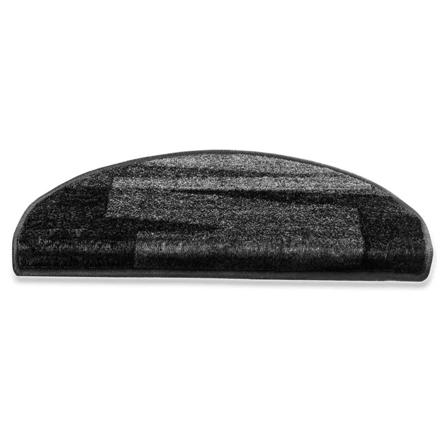 Karat Stufenmatte Via Veneto Stufenteppich Schwarz Halbrund B: 65 cm, T: 23,5 cm - Bild 2