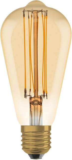Osram LED-Leuchtmittel E27 Edisonform in Goldfarben und Transparent, dimmbar, 5,8 W, 470 lm, H x Ø: 14 x 6,4 cm - Bild 1