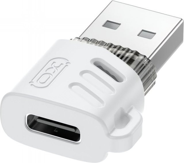 XO Design NB256D USB-C auf USB-A Daten- und Ladeadapter, Weiß - Bild 1