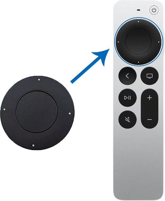 Ersatz-Touchpad-Baugruppe mit Flexkabel für Apple TV 4K 2. und 3. Generation Siri Remote - Bild 1