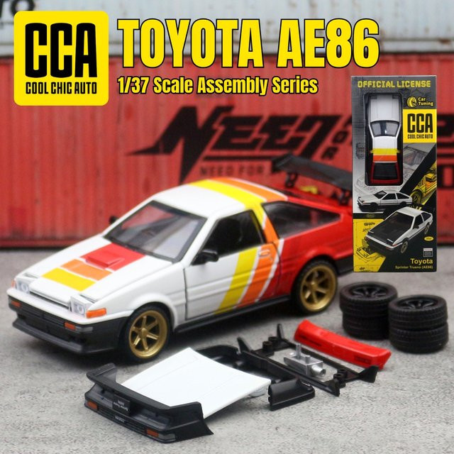 caipo Toyota AE86 Sprinter Trueno Rennwagen, Spielzeugauto, 1:37, Bausatz, Modell Diecast - Bild 1