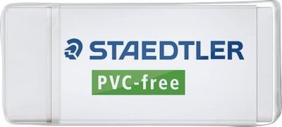 Staedtler Radierer für Bleistifte und radierbare Buntstifte, weiß, B: 43 mm, T: 19 mm, H: 13 mm - Bild 1