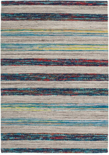 Kayoom Kurzflorteppich Duarte in Creme B/T: 120 x 170 cm und Duarte in Natur/Blau B/T: 80 x 150 cm - Bild 1