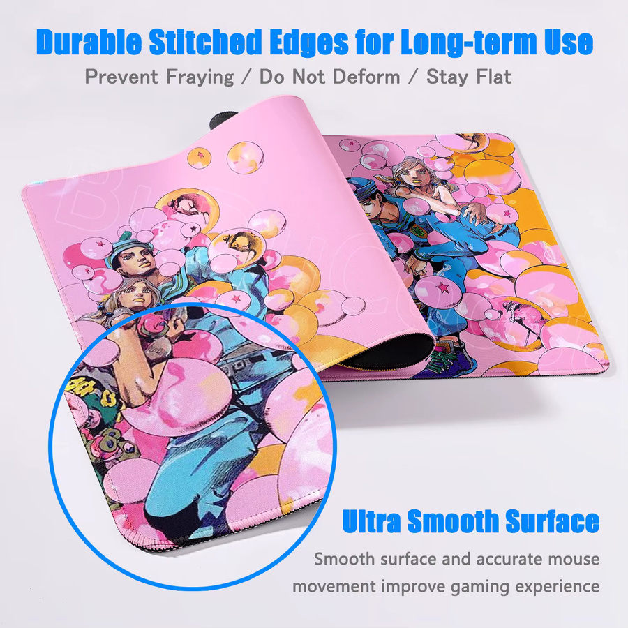 BuDuCoost Anime Jojo Bizarre Adventure Mauspad mit Joseph Joestar Design für Gaming und Laptop - Bild 2