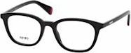 Kenzo KZ 50216 I Korrektionsbrille, Vollrand, quadratisch, schwarz, Unisex, Kunststoff - Bild 1