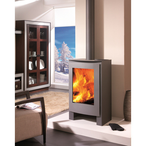 Panadero Kaminofen Nevada in Schwarz Metallic aus Stahl mit 7,9 kW - Bild 3