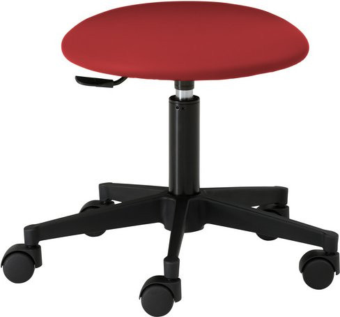 Mayer Sitzmöbel Drehhocker 1350 rot, höhenverstellbar, Breite: 50 cm - Bild 1