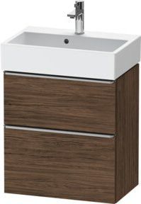 Duravit Waschtischunterschrank D-Neo Compact in Braun, B/T/H: 58,4 x 37,2 x 62,5 cm - Bild 1