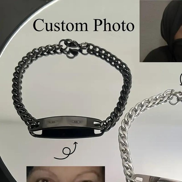 YULIN Armband, Edelstahl, Schwarz, Unisex - Bild 1
