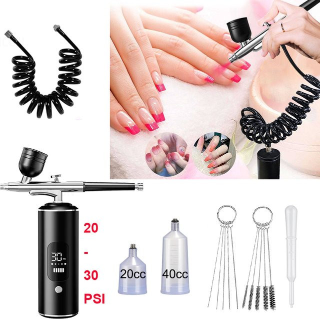 Peicon Airbrush-Set, kabellose Mini-Farbspritzpistole, Unisex - Bild 1