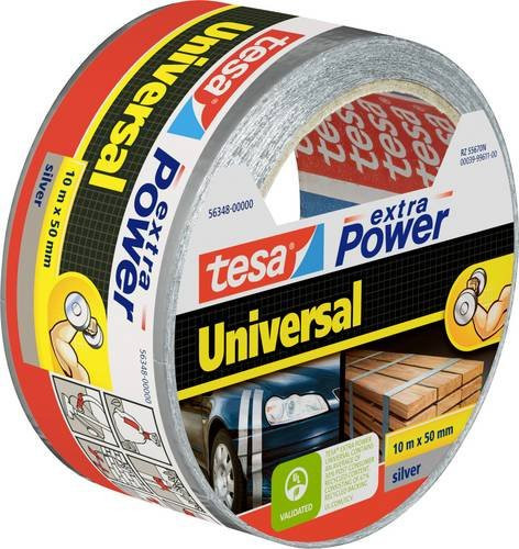 tesa extra Power Universal Gewebeklebeband Silber Breite: 50 mm, Länge: 10 m - Bild 1