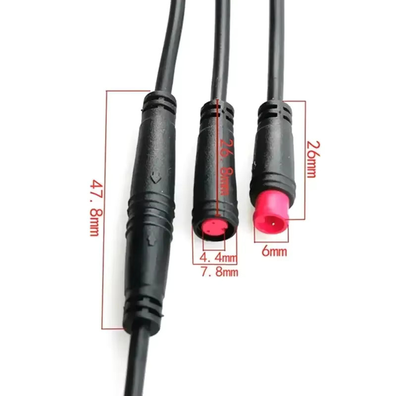 DIVEDEER Wasserdichter M6-Stecker IP65 für Sensor-Verbindungskabel, männlich und weiblich, erhältlich in 2/3/4/5/6-polig für LED-Licht, E-Bike und intelligente Wasserhähne - Bild 2