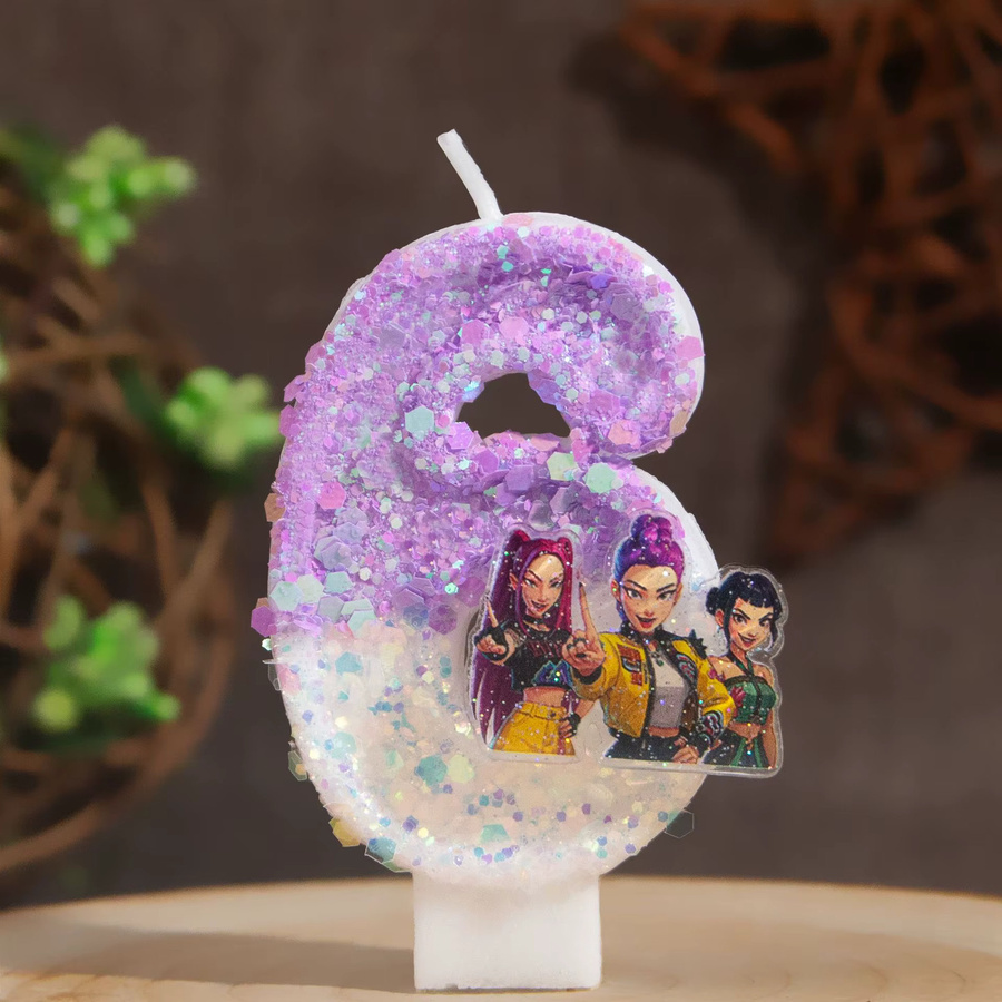 Beast Kingdom Geburtstagskerze mit Cartoon-Figuren Design in Mehrfarbig - Bild 2