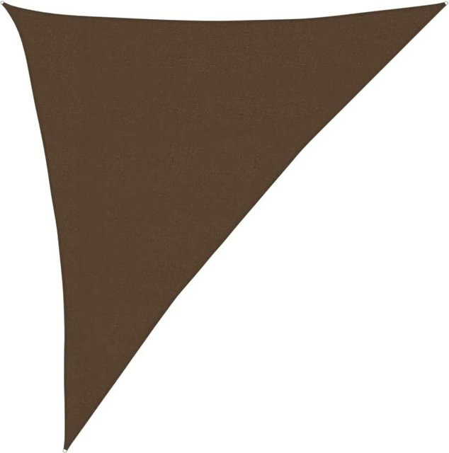 Furnicato Sonnensegel dreieckig aus HDPE in Braun mit 160 g/m2, B/T/H: 3 x 4 x 5 m - Bild 1