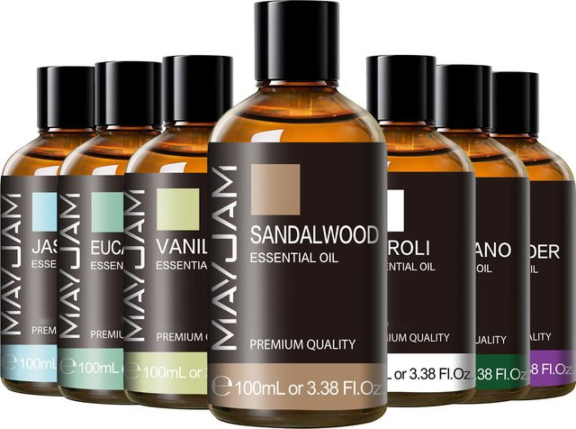 MAYJAM Ätherisches Öl, 100 ml, Sandelholz, Lavendel, Eukalyptus, Vanille - Bild 1