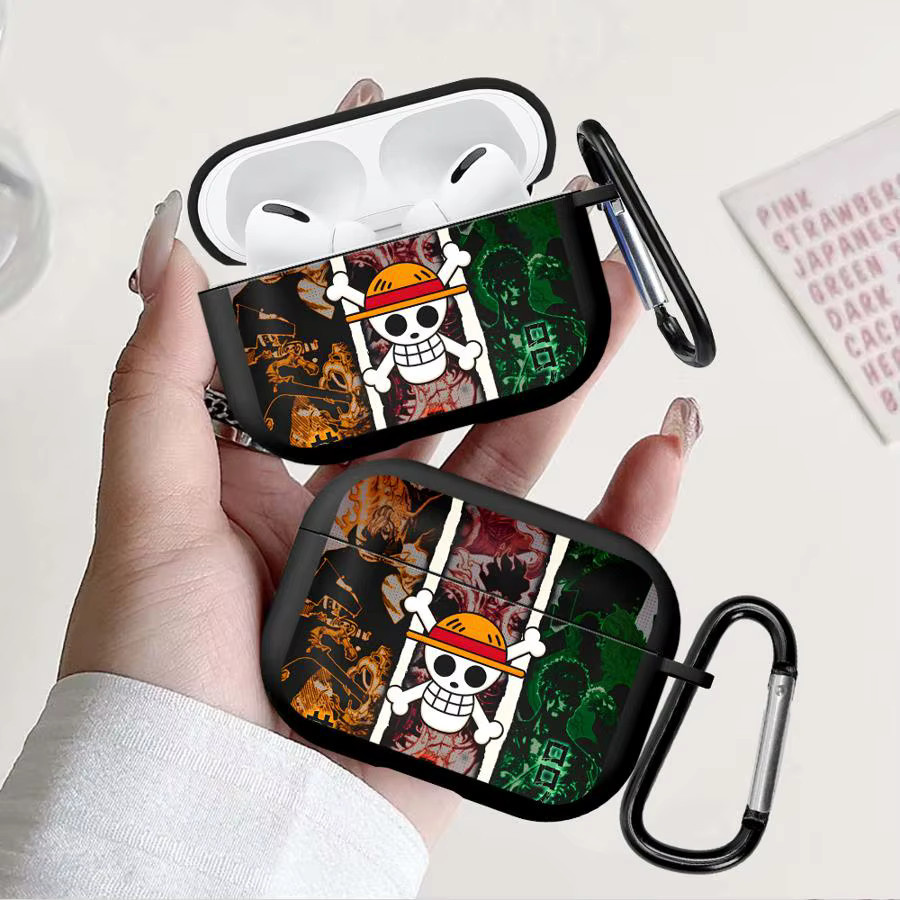 ONE PIECE D. Luffy Classic Character Schutzhülle für AirPods Pro 1 2 3 und AirPods 4, Multicolor - Bild 4