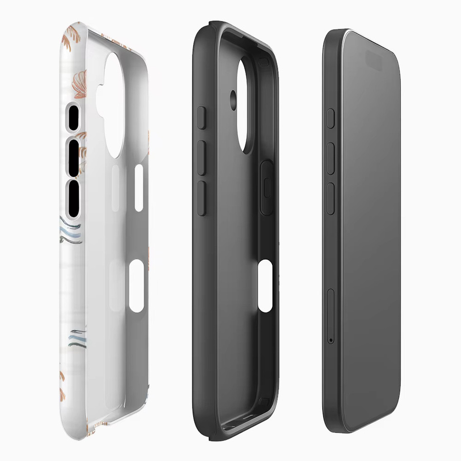 Potdemiel Handyhülle mit tropischem Strand-Print für iPhone 17 16 15 14 13 Pro Max Plus, magnetisch, robust, Multicolor - Bild 2