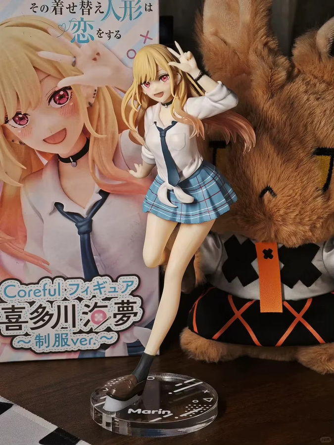 Bandai My Dress Up Darling Marin Kitakawa Uniform Anime Figur, 18cm, PVC Modell - Bild 3
