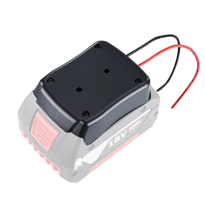 Batterieadapter für Bosch 18 V Li-Ionen-Akkus mit 14 AWG Drähten in Schwarz - Bild 2