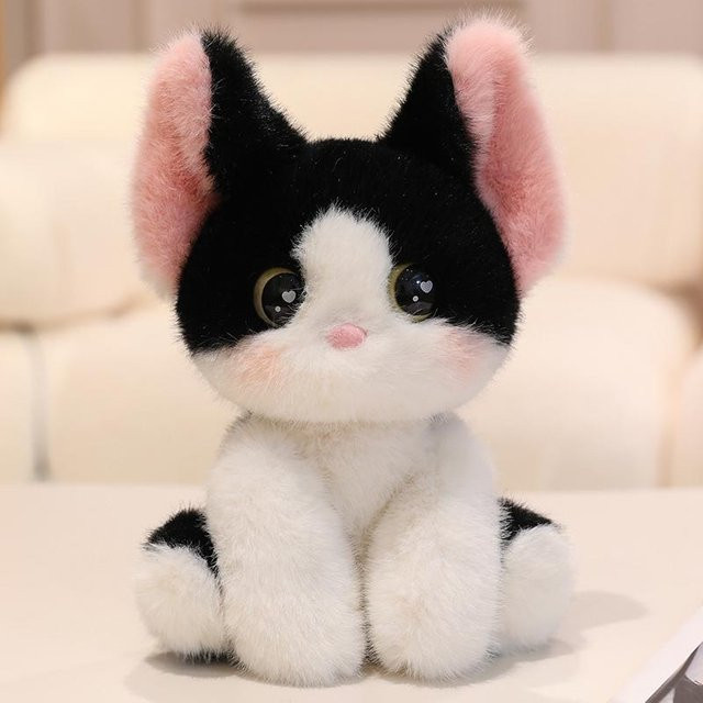 Yiran Health & Beauty Devon Katze Siamkatze Plüschtier Puppe, Bunt / Mehrfarbig - Bild 1