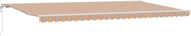 vidaXL Einziehbare Markise Mehrfarbig aus Stoff und Stahl B: 600 cm, T: 300 cm - Bild 1