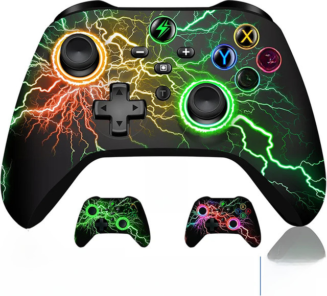 Beboncool RGB Wireless Controller für Nintendo Switch, OLED, Lite, Android, iOS und PC mit programmierbaren Tasten und Bluetooth-Verbindung, Multicolour - Bild 1
