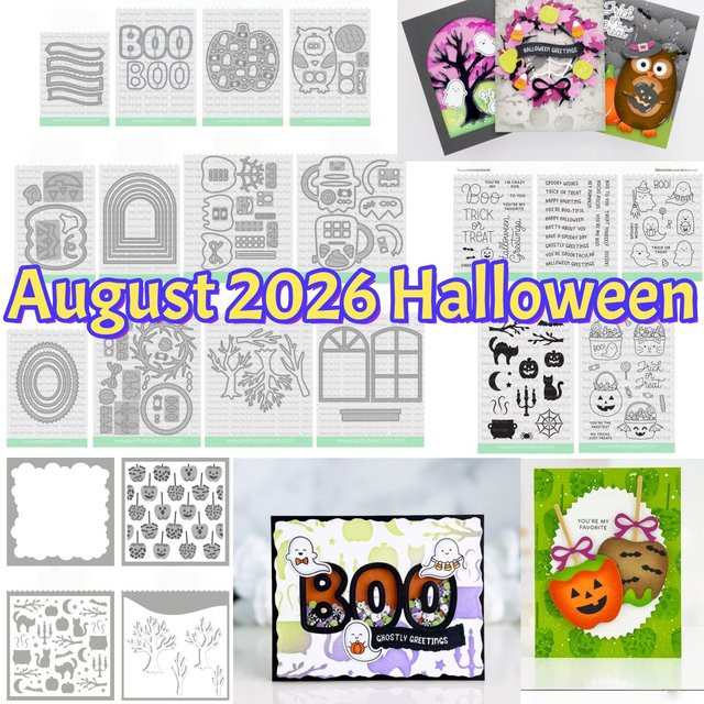 Metall-Stanzform Halloween Boo Kürbis Fenster für DIY Kartenherstellung und Scrapbook in Silber - Bild 1