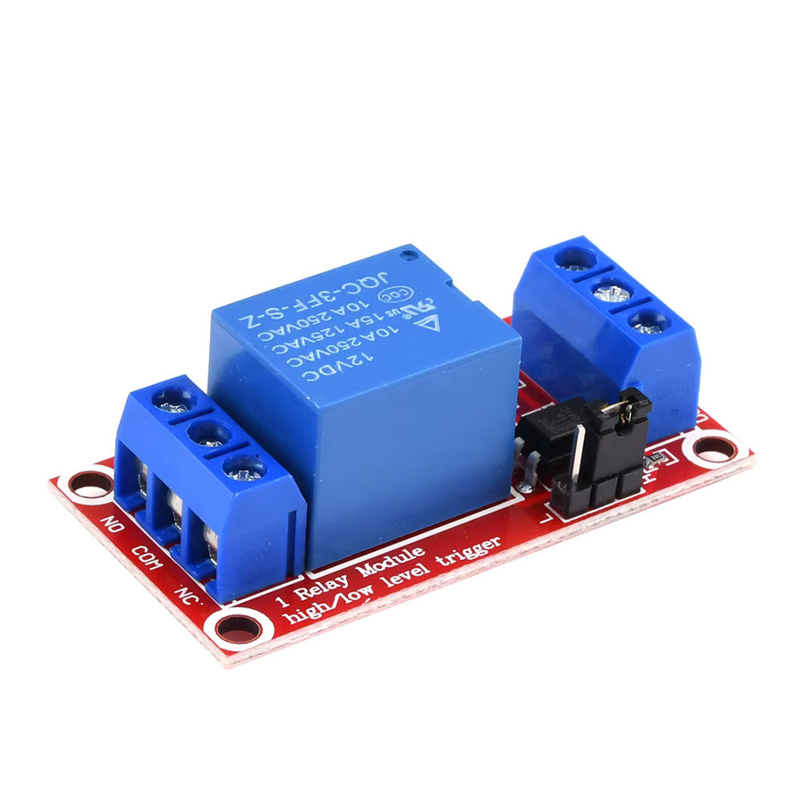 Aideepen Einkanal-Relaismodul-Platine mit Optokoppler-Isolation in Rot, unterstützt High- und Low-Level-Trigger, 5V 9V 12V 24V - Bild 2