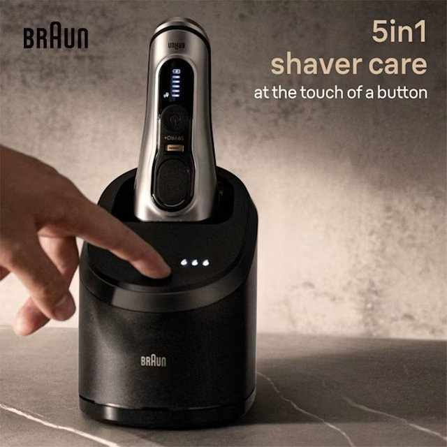 Braun Smart Care Center mit Lufttrocknung für Elektrorasierer S8/S9/S9Active/S9Pro/S9Pro+, Schwarz - Bild 1