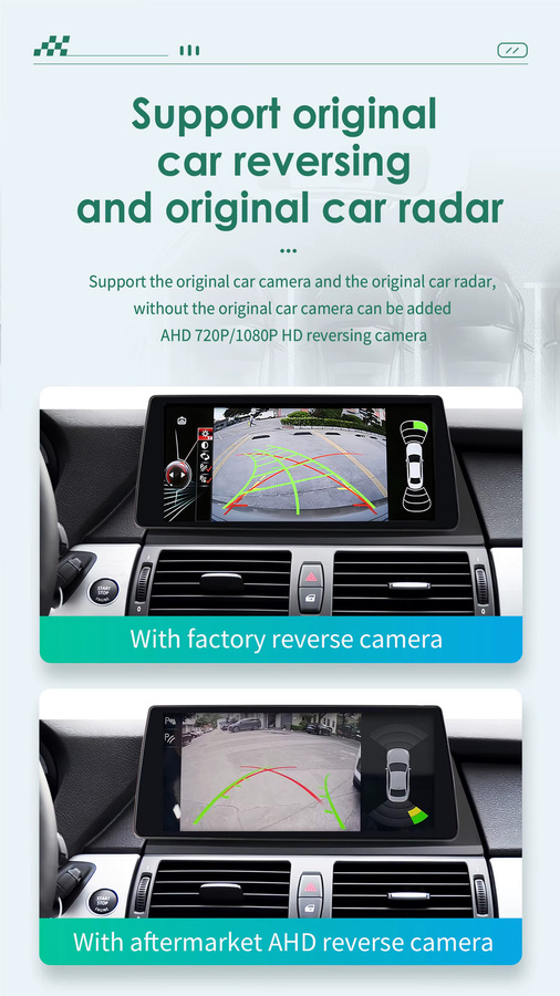 OSSURET 2-DIN Android 13 Autoradio mit 10,25 Zoll Display für BMW X5 E70 (2007-2013) und BMW X6 E71 (2007-2014), Schwarz, Multimedia-Player mit GPS, Wireless Carplay, Android Auto, 4G, Bluetooth und 360-Grad-Kamera Unterstützung - Bild 4