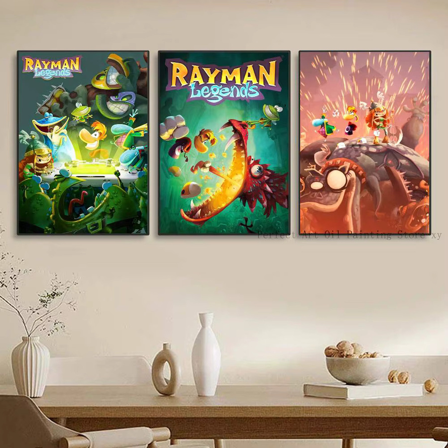 Rayman Legends Poster von Bilibili, selbstklebend und wasserfest, mehrfarbig, rechteckig - Bild 4