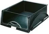 Leitz Briefablage Sorty für DIN A4 und DIN C4 in Schwarz, Überbreite, B: 38,5 cm, T: 28,5 cm, H: 12,5 cm - Bild 1