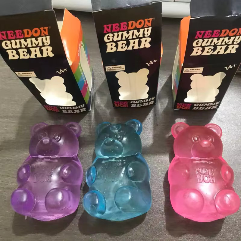 Schylling Nee Doh Gummibärchen, Sensorisches Quetschspielzeug, 8cm - Bild 5