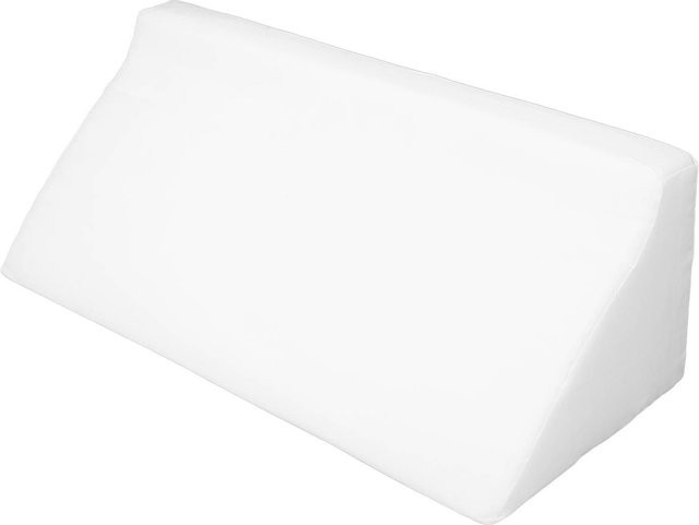TOMTOP JMS Keilkissen für die Körperseite mit verstecktem Reißverschluss und abnehmbarem Bezug, dreieckiges Positionierungskeilkissen in Weiß, B/T/H: 50 x 25 x 15 cm - Bild 1