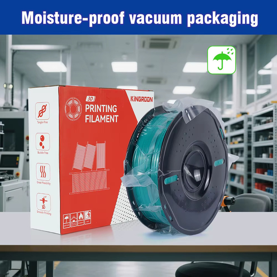 KINGROON Hochgeschwindigkeits PETG 3D-Druckfilament, 1,75 mm, Grau, 5 kg - Bild 6