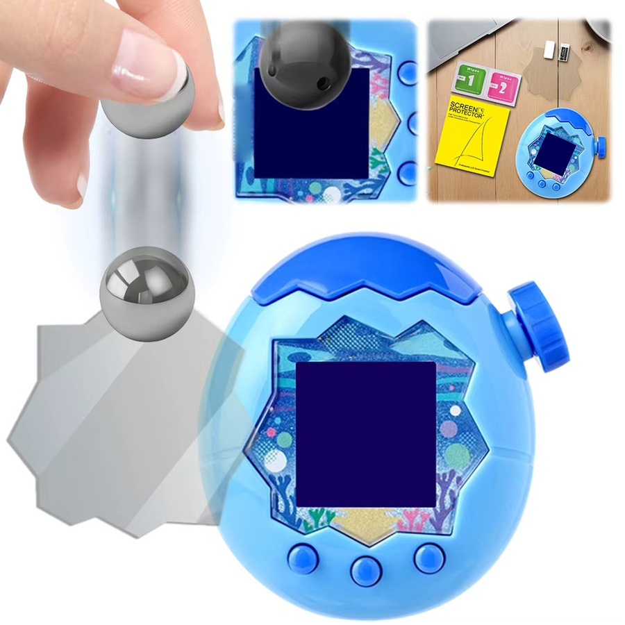 Kratzfeste und transparente TPU-Displayschutzfolie für Tamagotchi Paradise in Farbe Transparent - Bild 4