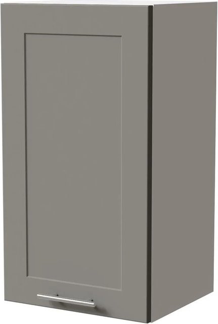 Feldmann-Wohnen Hängeschrank Oslo W2/40 Küchenschrank in Weiß und Dust Grey Matt, B/T/H: 40 x 32,5 x 72 cm - Bild 1
