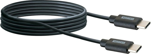 Schwaiger USB-C Sync- und Ladekabel in Schwarz, 2 m - Bild 1