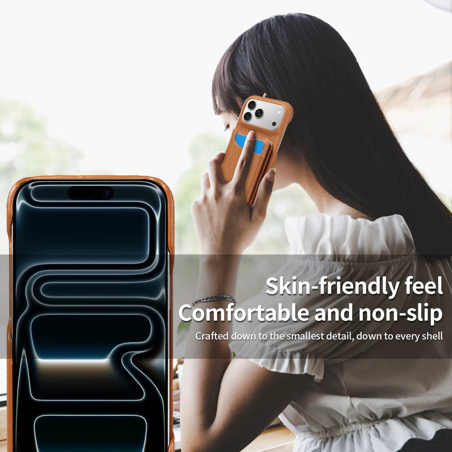 EAACAA PU-Leder Handyhülle für Samsung Galaxy S26 S25 S24 S23 S22 S21 S20 FE Plus Ultra mit Kartenhalter und Ständer in Braun - Bild 3