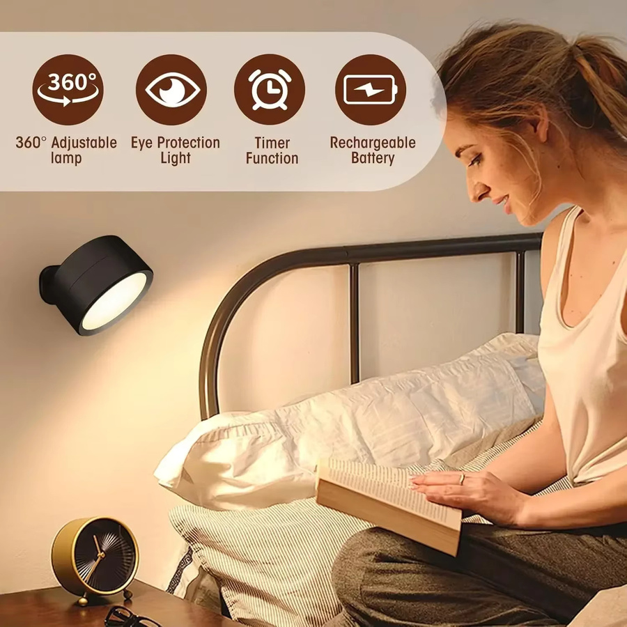 Heinast LED Downlight Wandlampe Modern Schwarz Dimmbar - Bild 3